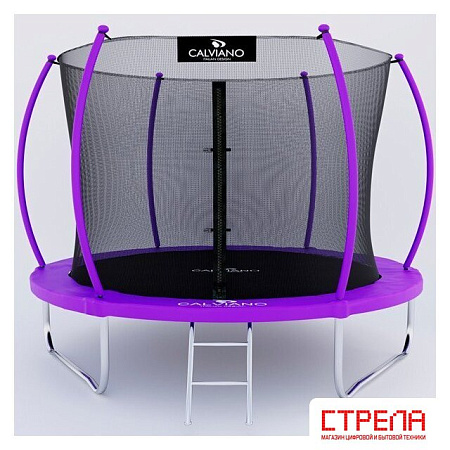 Батут Calviano Inside Master Purple 312 см - 10ft (внутренняя сетка, с лестницей)