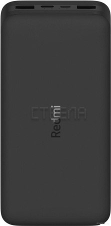 Внешний аккумулятор Xiaomi Redmi Power Bank 20000mAh (черный, международная версия)