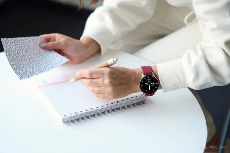 Умные часы Canyon Badian CNS-SW68RR (золотистый/бордовый)