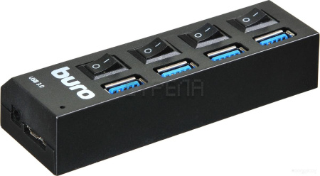 USB-хаб Buro BU-HUB4-U3.0-L