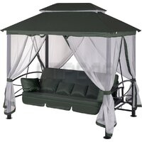 Садовые качели Удачная мебель Пальмира A31BL.T01 (зеленый)