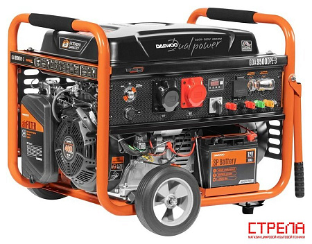 Бензиновый генератор Daewoo Power GDA 9500DPE-3