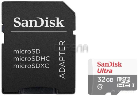 Карта памяти SanDisk Ultra microSDXC SDSQUNR-032G-GN3MN 32GB