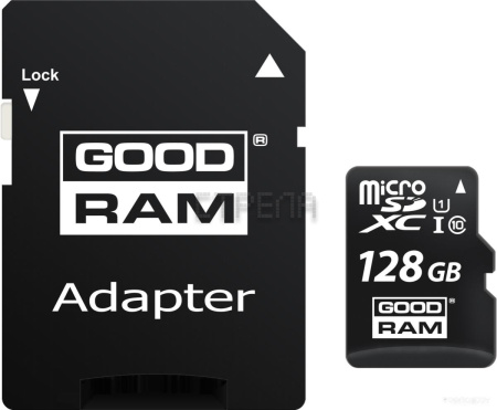 Карта памяти GoodRAM M1AA microSDXC M1AA-1280R12 128GB (с адаптером)