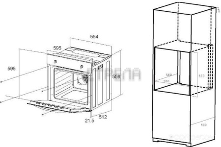 Духовой шкаф Maunfeld EOEC.586B2
