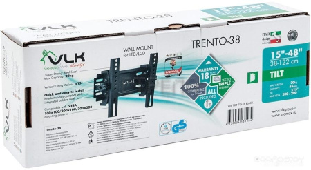 Кронштейн VLK TRENTO-38 (черный)