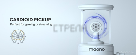 Проводной микрофон Maono DM30 (белый)