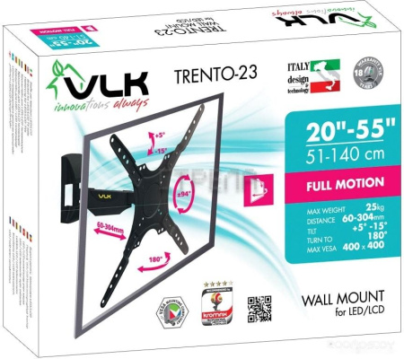 Кронштейн VLK TRENTO-23 (черный)