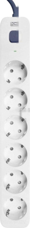 Стабилизатор Powercom SP-06W (1.8м, 6 розеток, белый/серый)