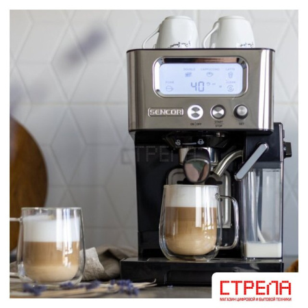 Рожковая кофеварка Sencor SES 4090 SS