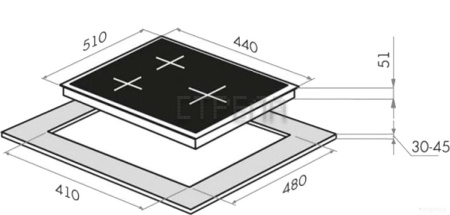 Варочная панель HOMSair HGS433S