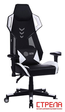 Игровое (геймерское) кресло CACTUS CS-CHR-090BLW (черный/белый)