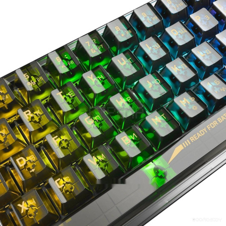 Клавиатура Redragon Fizz (прозрачный/черный)