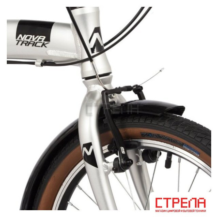 Велосипед Novatrack Town alloy 8 V 2024 (серебристый)