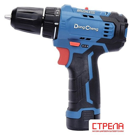 Дрель-шуруповерт DongCheng DCJZ23-10 Type EK (с 2-мя АКБ, кейс)