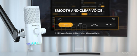 Проводной микрофон Maono DM30 (белый)