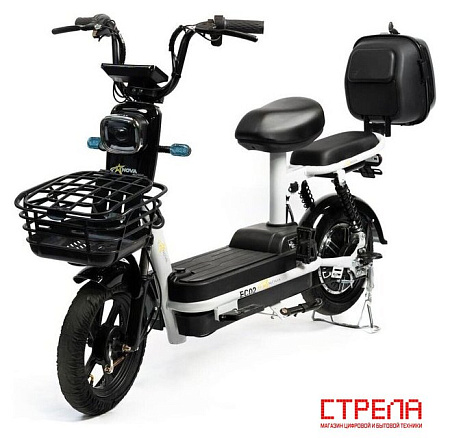 Электроскутер NOVA EC02 (графит, с кофром, без цепи)