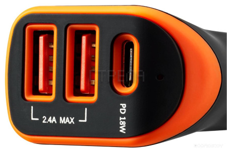 Автомобильное ЗУ Canyon CNE-CCA08BO